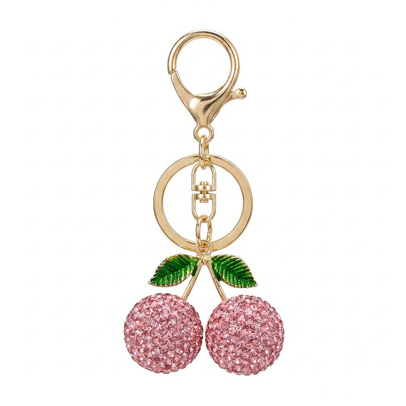 Cherry-Inspired Luxury Keychain Bag Charm