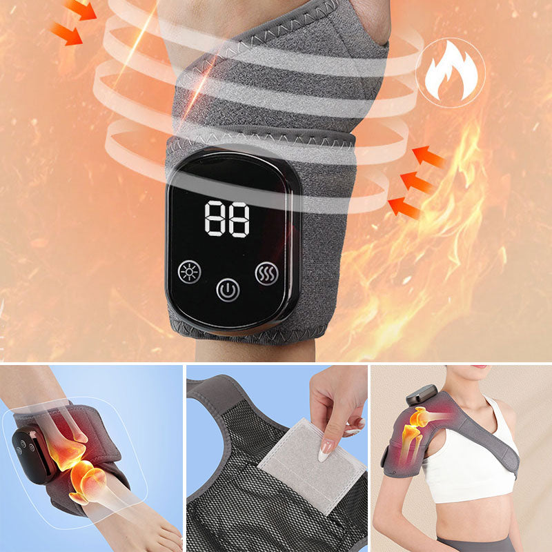 Three-stage vibration heat therapy massager for hands and feet
