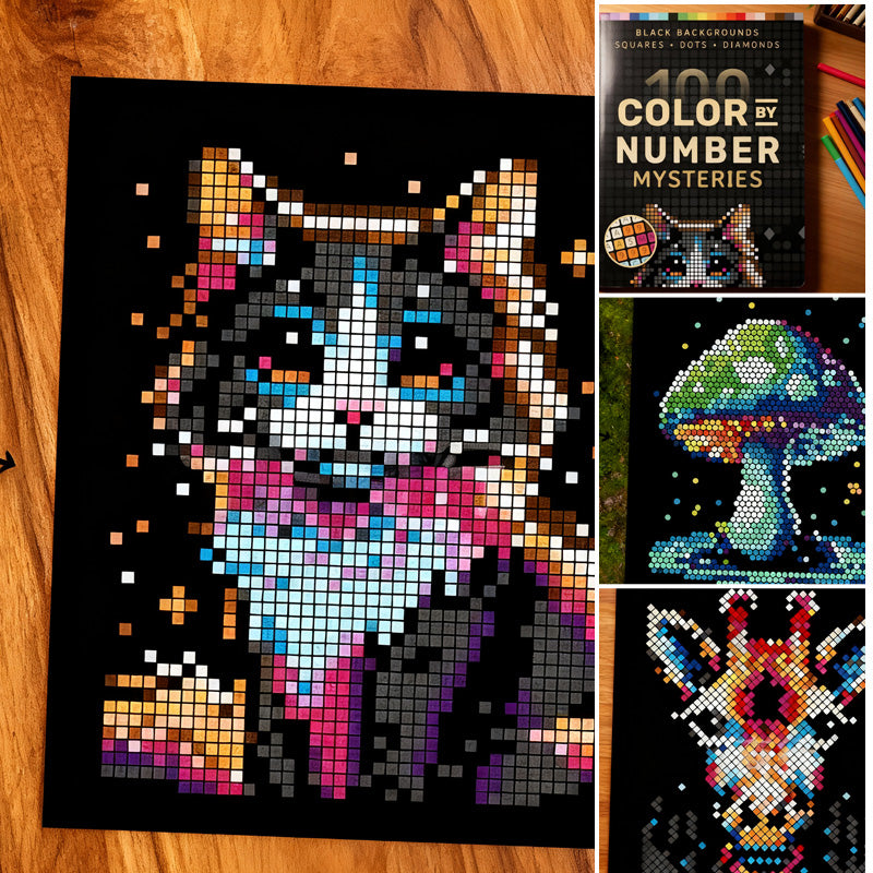 100 Color by Number Mysteries