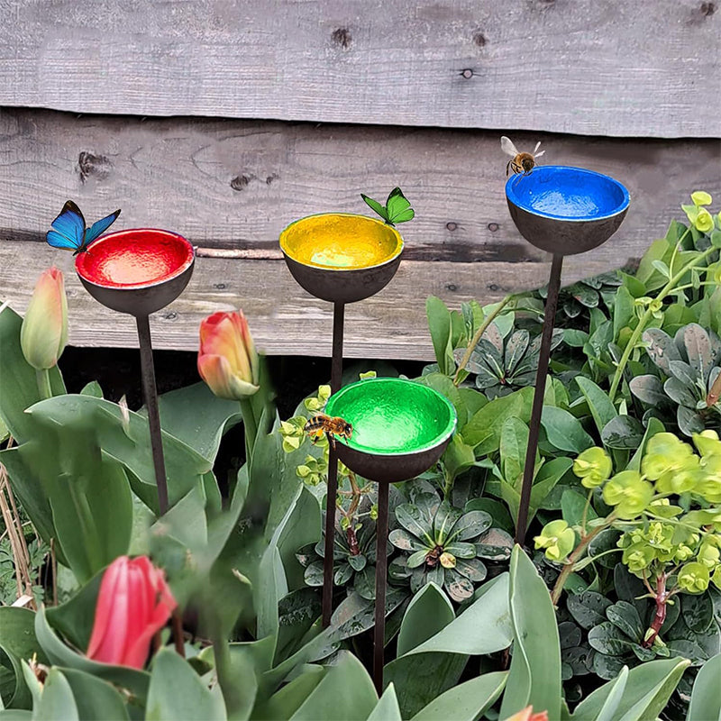 Rusty Rain Catchers Bird Feeder