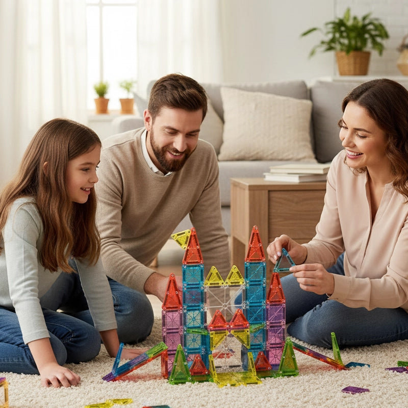 Mini Travel Magnetic Building Blocks Set