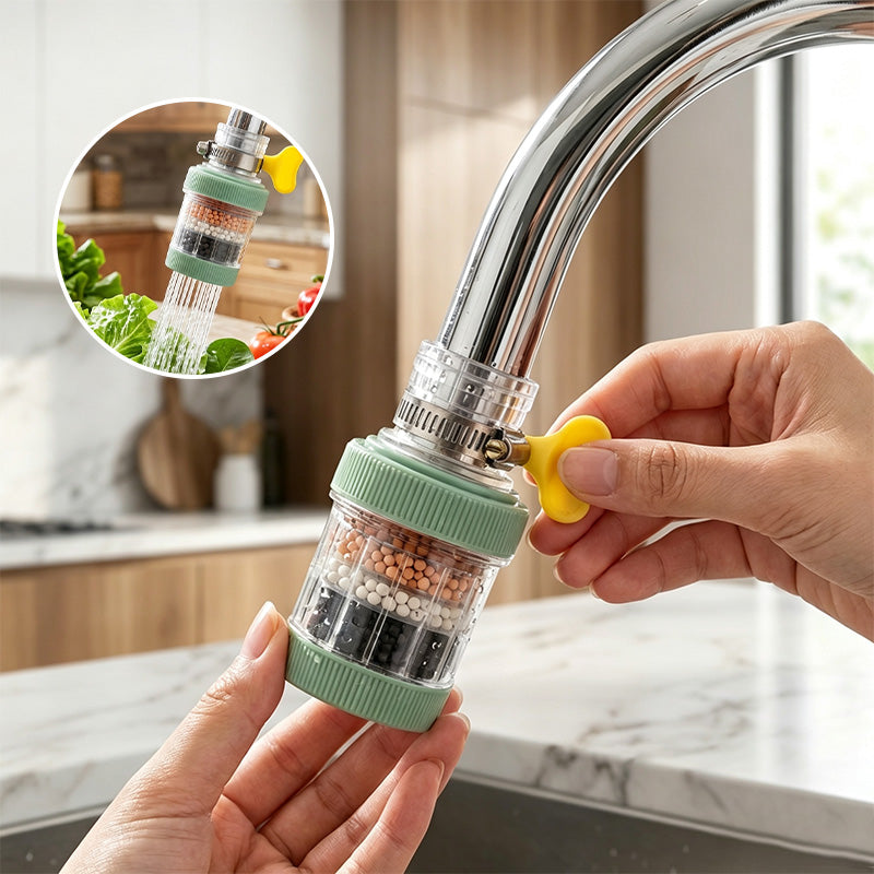 Splash-Proof Faucet Filter Attachment