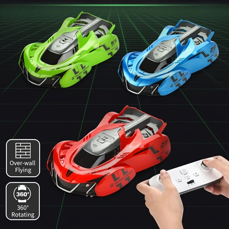 Electric wall climbing car with remote control