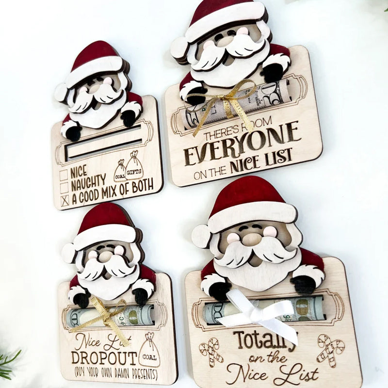 Cute Santa Christmas Money Holder