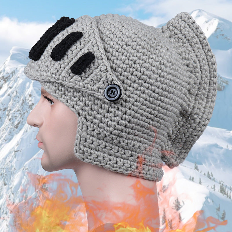 Hand-knitted Knight Hat