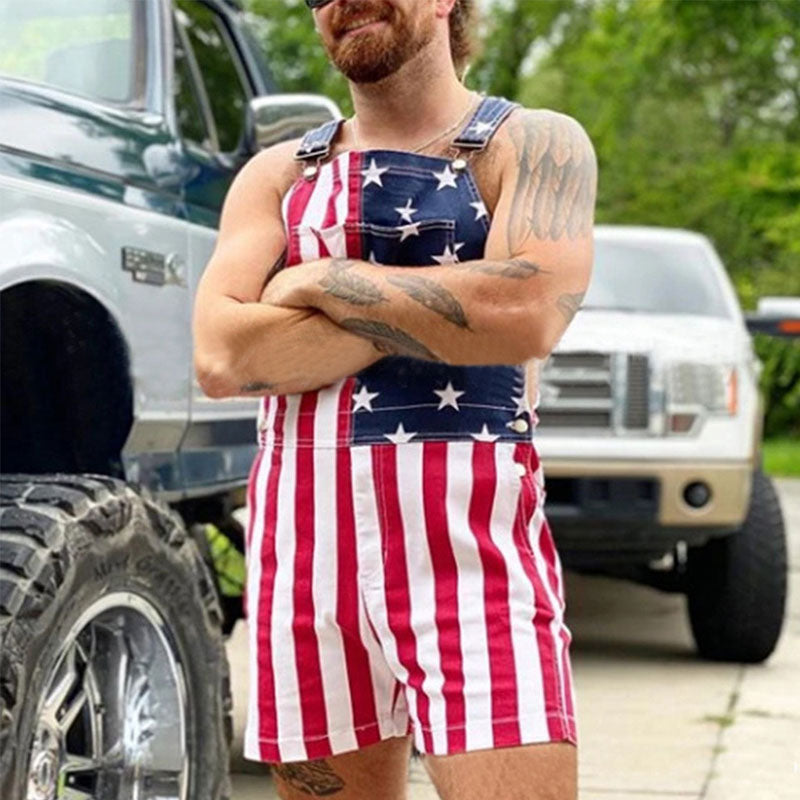 American Flag Overalls