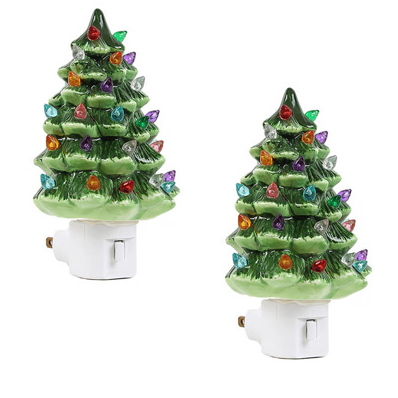 Ceramic Christmas Tree Night Light