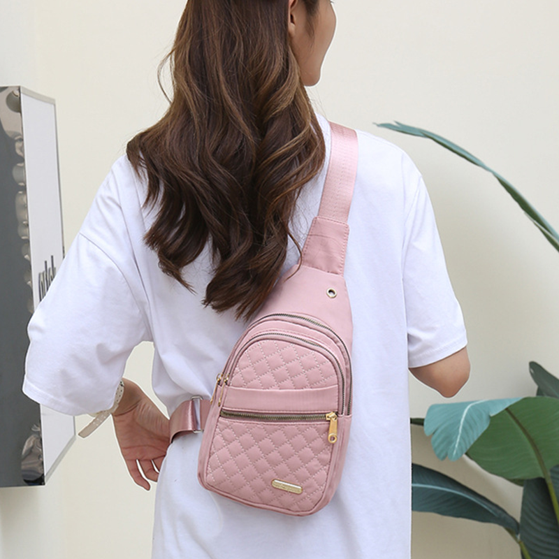 Diamond Checkered Crossbody Bag