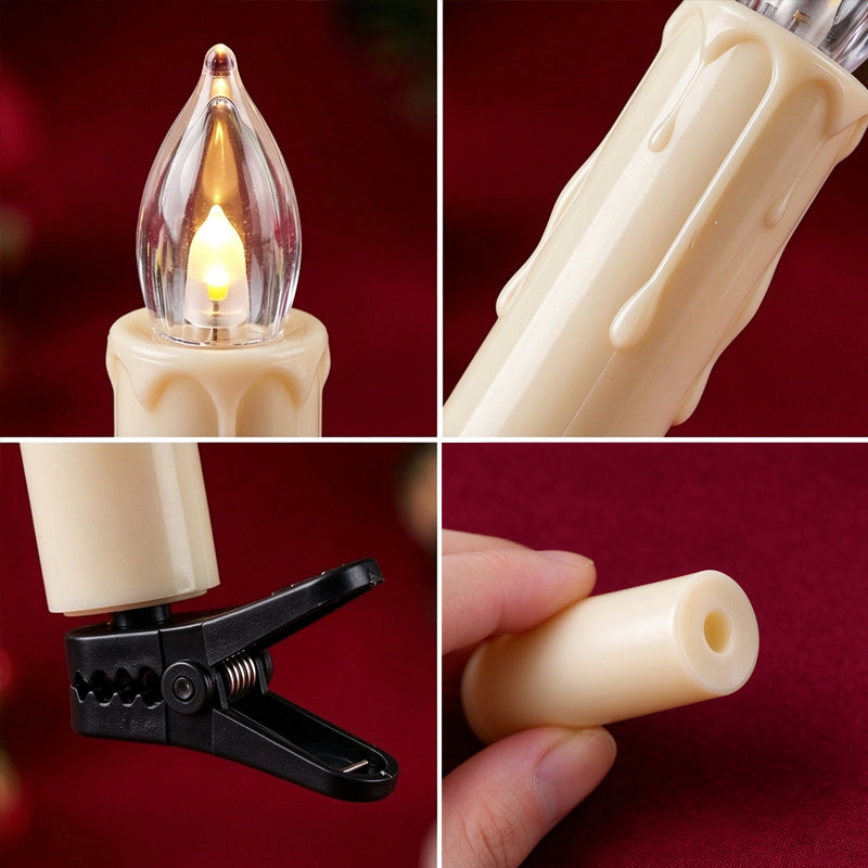 LED Flameless Christmas Candle Lights with Remote Control