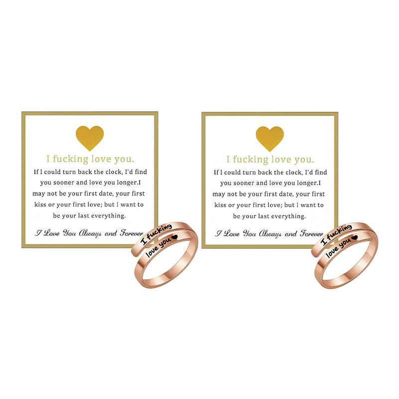 Engraved Heart Spiral Wrap Twist Vintage Promise Rings