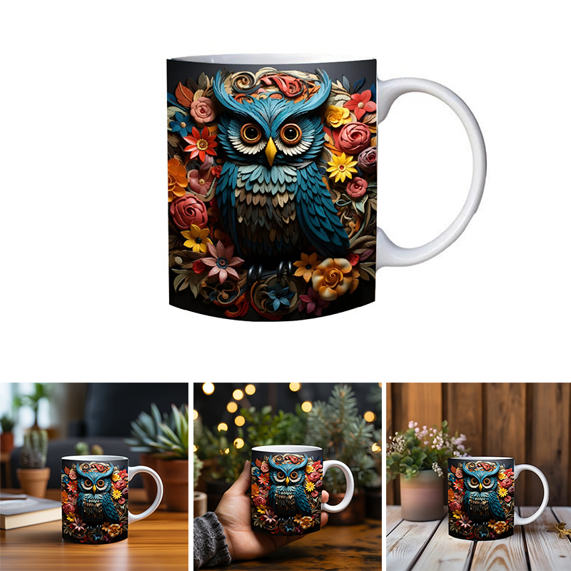 Owl Print Mug