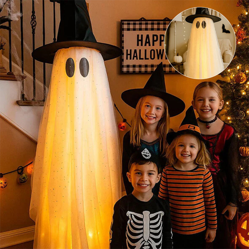 Halloween Spooky Lighted Ghost Decor Set