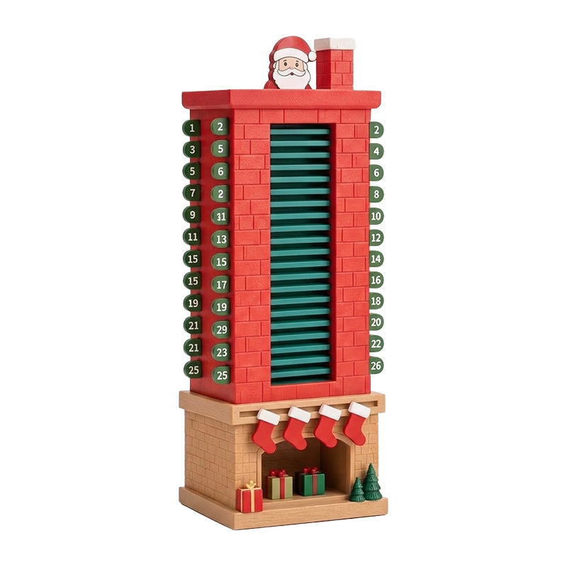 24-Day Mechanical Santa Chimney Calendar
