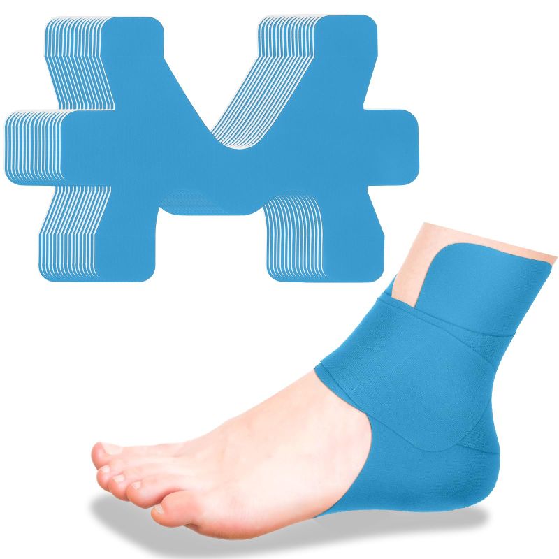 Pre-cut ankle muscle wrap