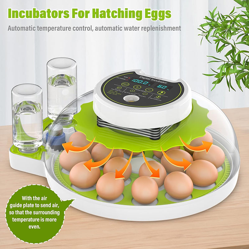 18-Piece Fully Automatic Egg Incubator