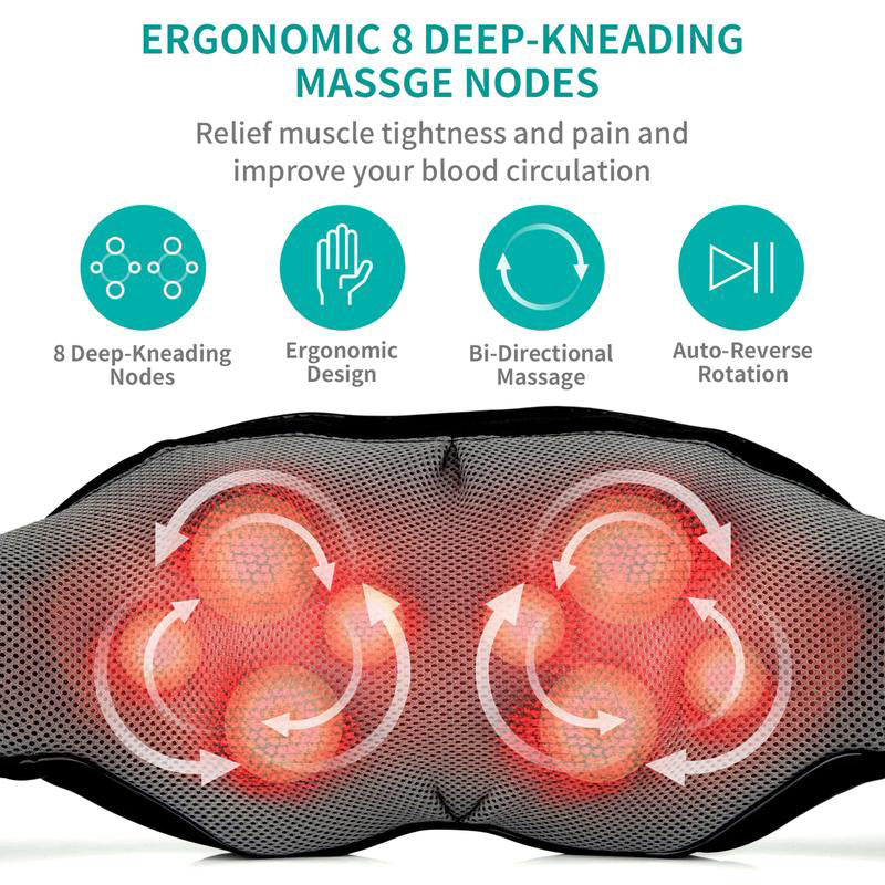Red Light Heating Kneading Shoulder Massager