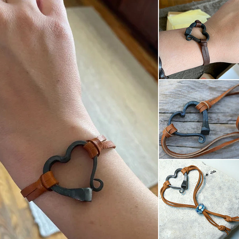 Handmade Love Horseshoe Nail Bracelet