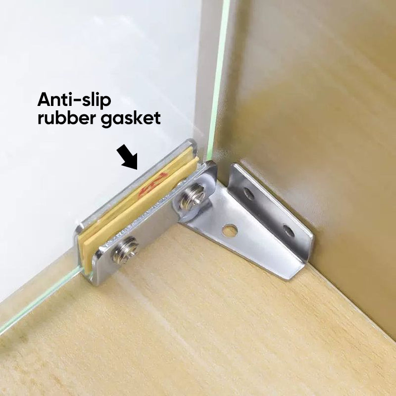 L-Shaped Rotating Glass Hinge