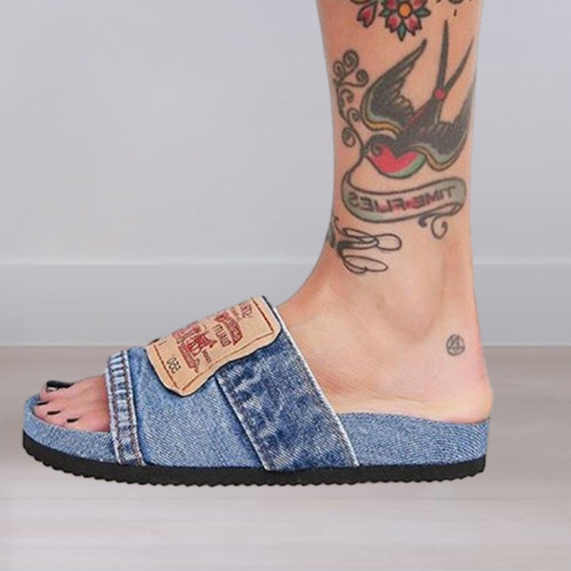 Women's Stylish Denim Slides