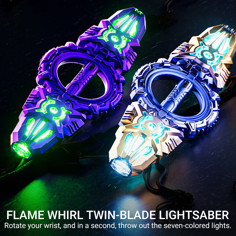 Fire Spin Sword Double-Edged Lightsaber