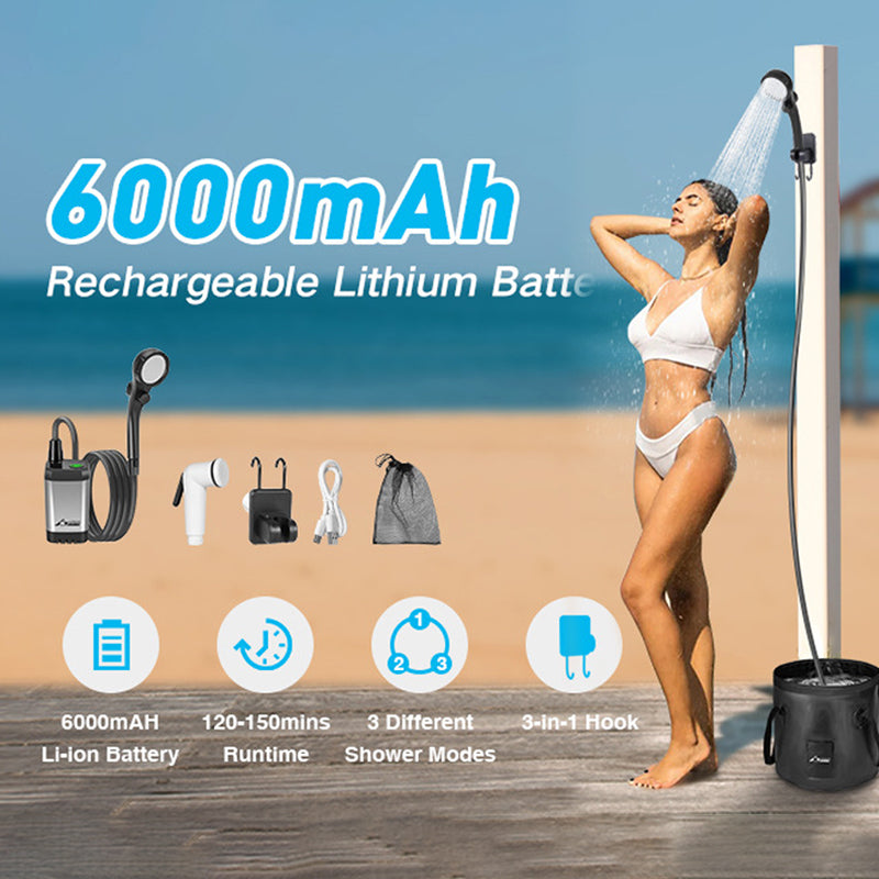 Portable Rechargeable Outdoor Camping Shower Pump