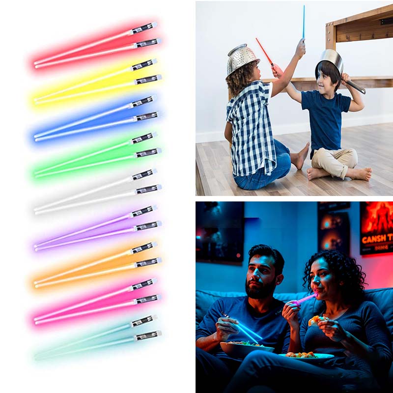 9-Color LED Light-Up Chopsticks