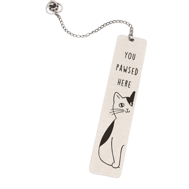 Stainless Steel Kitten Bookmark