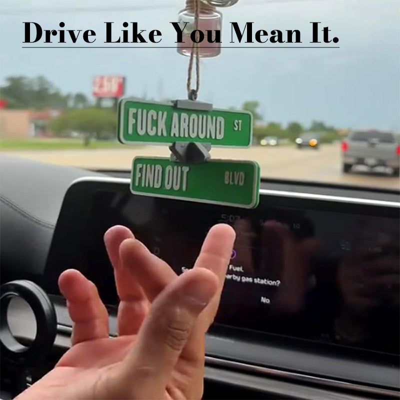 Funny Street Warning Sign Hanger