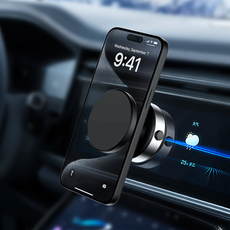 Vacuum magnetic mobile phone holder