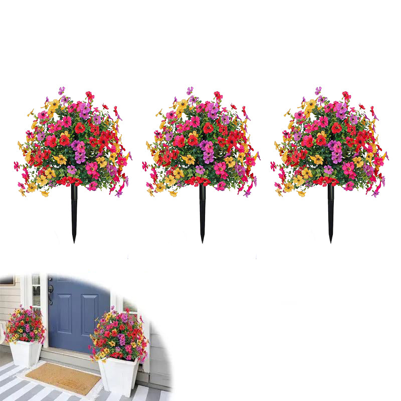 Artificial Violet for Outdoor Indoor Garden Home Decoration