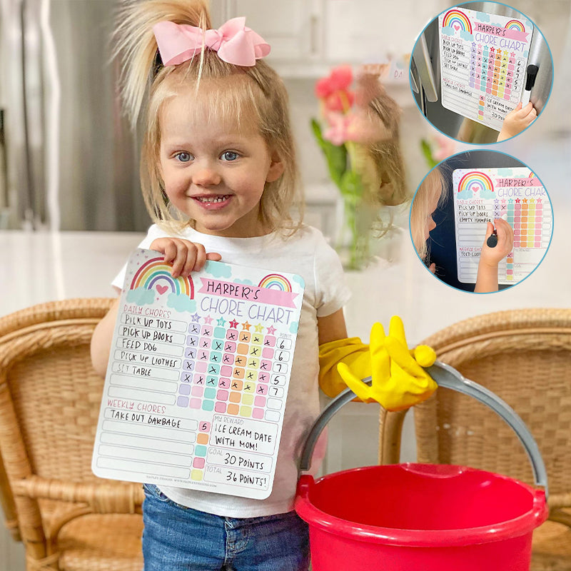Children's Chore Chart Fridge Magnets