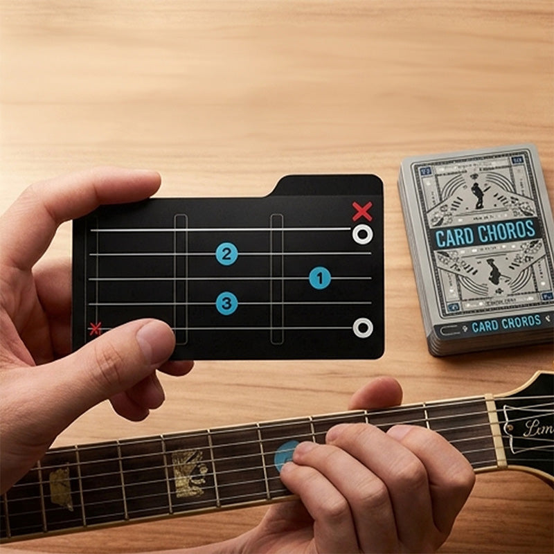 Guitar Chord Learning Cards for Beginners