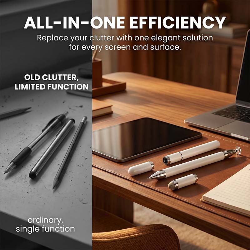 3-in-1 capacitive stylus pen