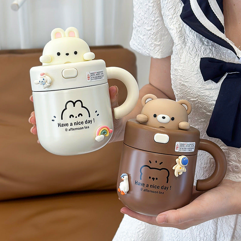 Bear Doll Insulated Water Cup