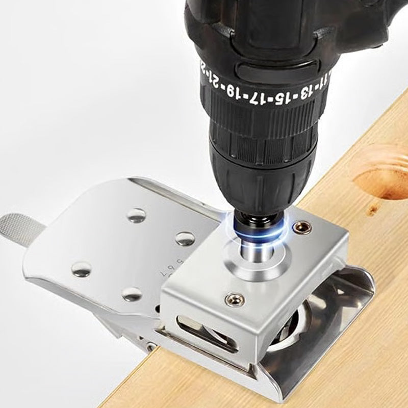 Adjustable hinge hole device