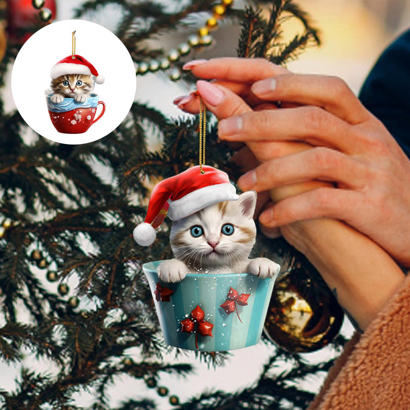 Christmas Cat Pendant