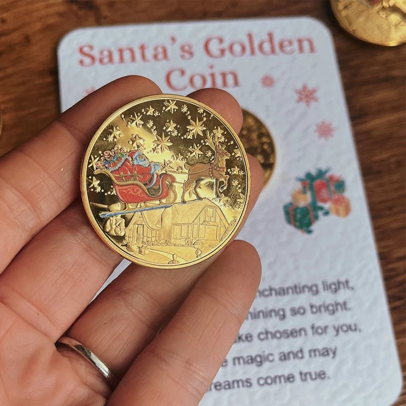 Santa Gold Coins for Christmas Eve Boxes