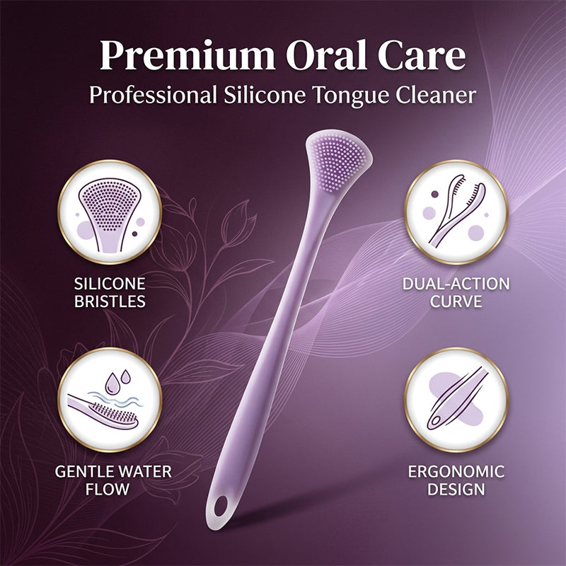 Double-Sided Silicone Tongue Cleaner