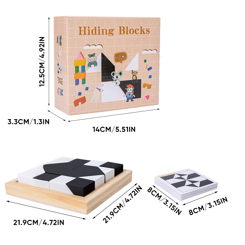 Puzzles Hidden Building Blocks Puzzles Toys