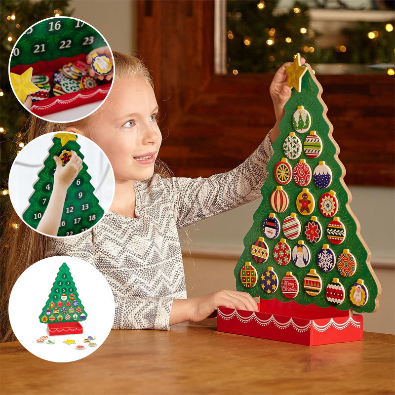 Countdown to Christmas Wooden Advent Calendar