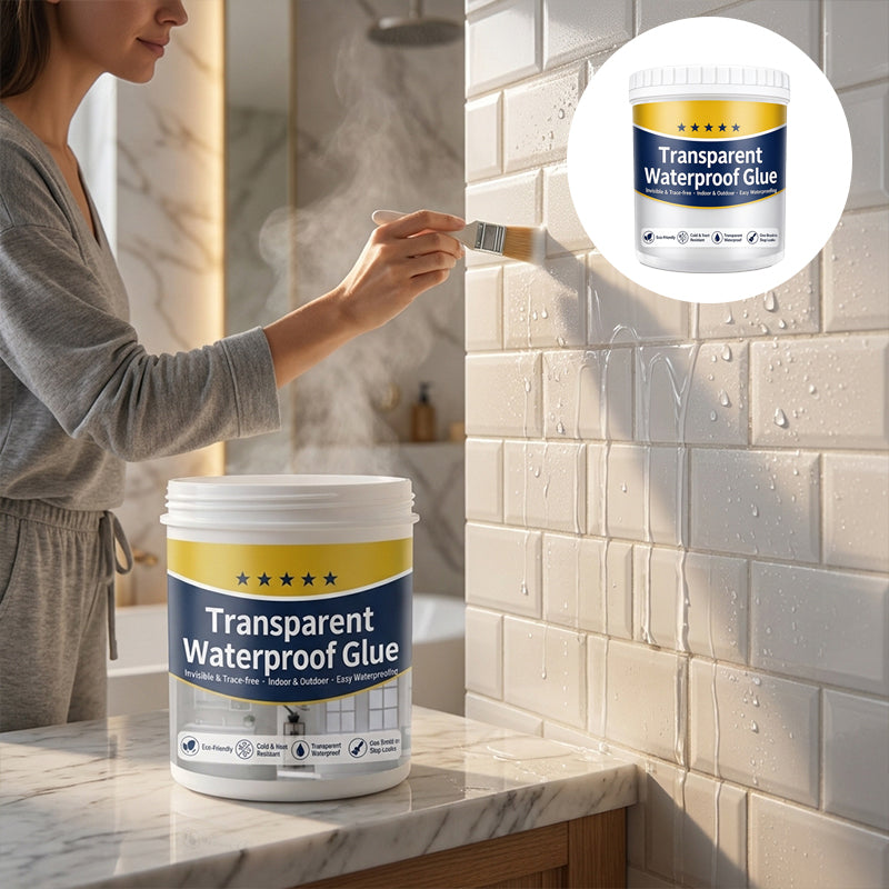 Transparent Waterproof Repair Sealant with Brush