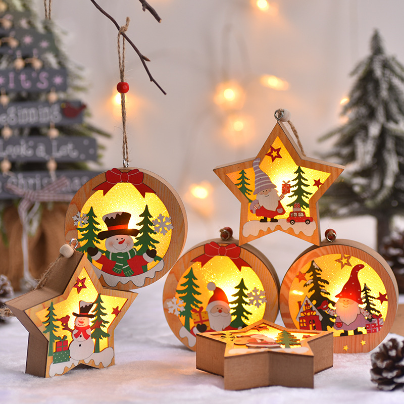 Christmas Tree Decoration Hanging Light Box