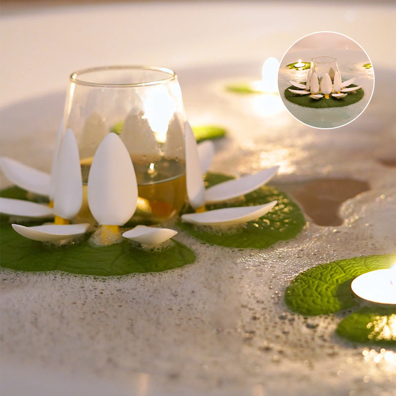 Wine Lily and CandleLily Bath Wine Holder
