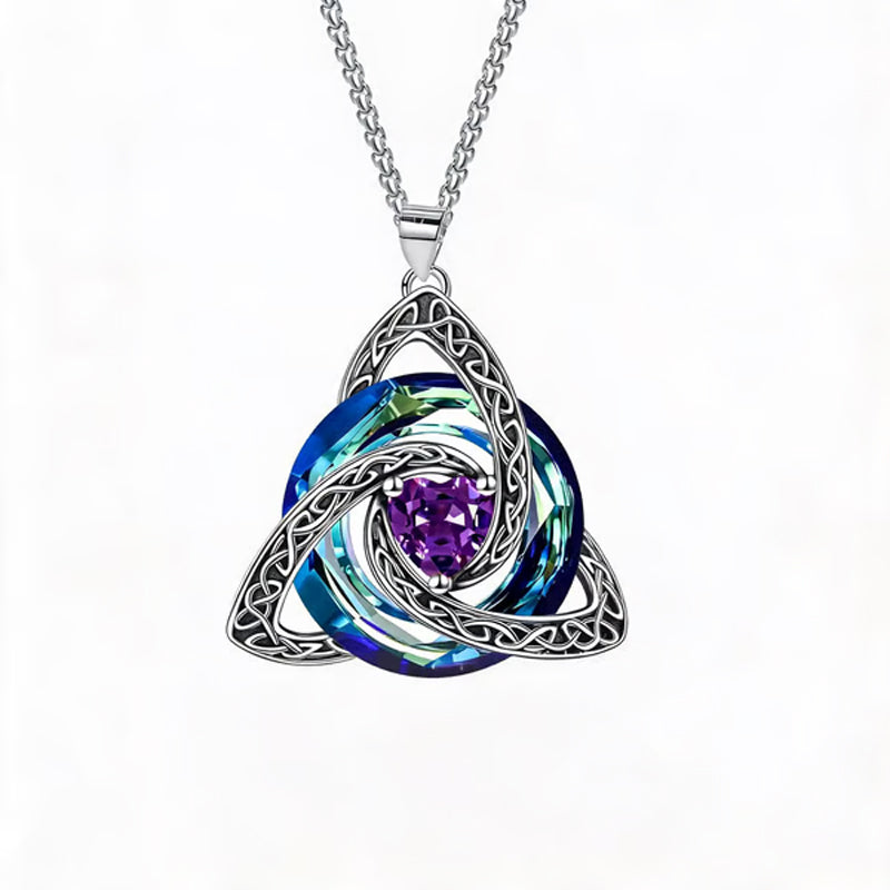 12-Month Celtic Birthstone Necklace