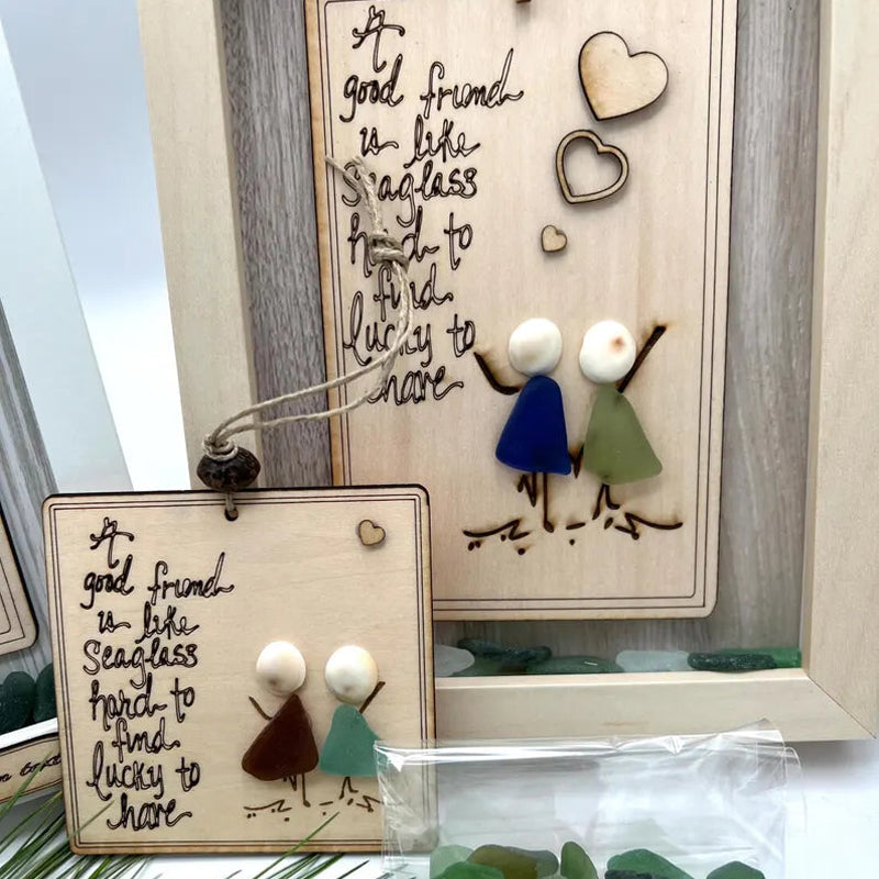 ❤️Friendship Sea Glass Quote🌲