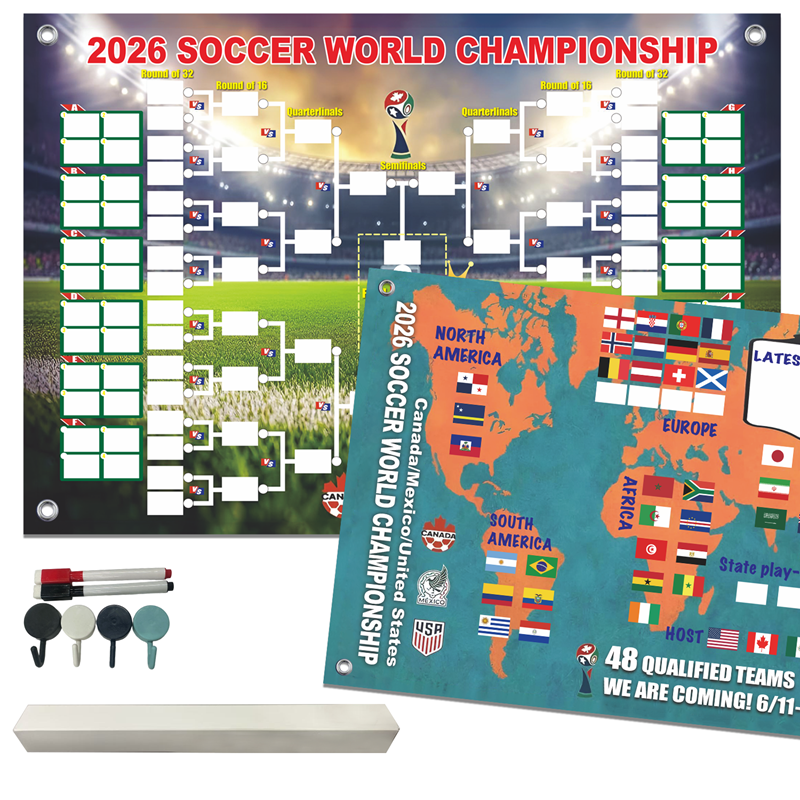 2026 World Cup football poster