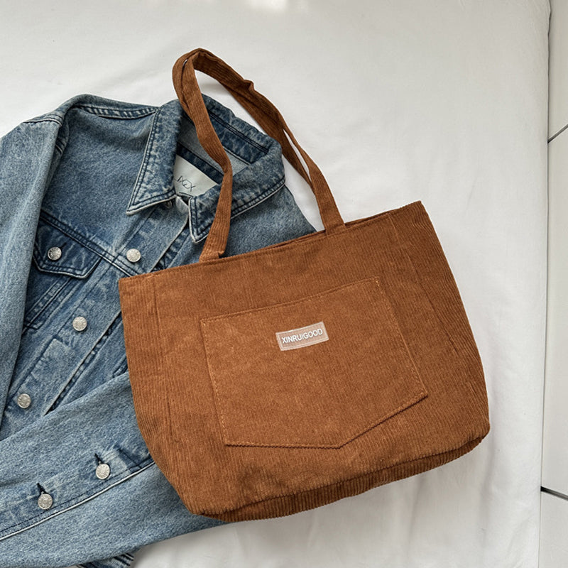 Corduroy Tote Bag