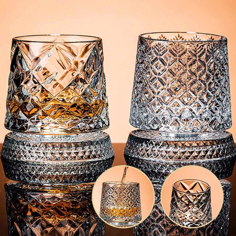 Rotating Whiskey Glass