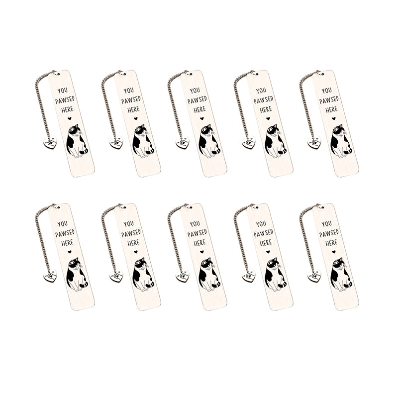 Stainless Steel Kitten Bookmark
