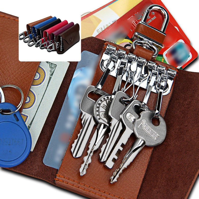 Leather Car Keychain Wallet